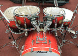 Pearl Drumset Vision Red Burst Limited Edition - Vorführmodell inkl. Hardware und Meinl MCS Cymbalsatz