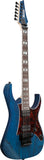 Ibanez Electric Guitar Prestige RG653DX-TDF Transparent Deep Blue Flat inkl. Hardschalenkoffer