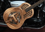 Regal Resonator Gitarre RC-56 Metal Body Tricone Resophonic Copper-Plated Brass