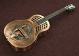 Regal Resonator Gitarre RC-56 Metal Body Tricone Resophonic Copper-Plated Brass