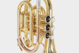 Roy Benson Taschencornet / Taschentrompete PT-101 (Pocket Trumpet) Goldmessing in Bb-Stimmung inkl. Softcase
