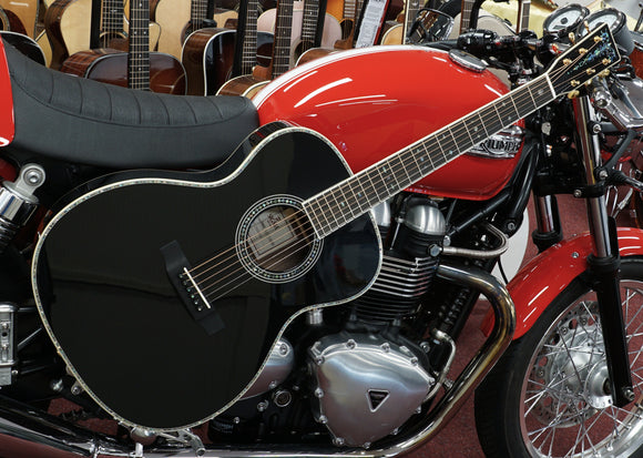 Sigma Acoustic Guitar S000R Black Diamond mit L.R. Baggs EAS-VTC Tonabnehmersystem, inklusive Softcase