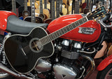 Sigma Acoustic Guitar S000R Black Diamond mit L.R. Baggs EAS-VTC Tonabnehmersystem, inklusive Softcase