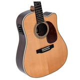 Sigma Akustikgitarre DTC-28HE (Heringbone), Martin Style, inkl. Fishman Presys+ Tonabnehmer, inkl. prof. Gigbag