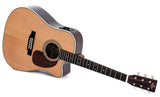 Sigma Akustikgitarre DTC-28HE (Heringbone), Martin Style, inkl. Fishman Presys+ Tonabnehmer, inkl. prof. Gigbag
