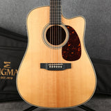 Sigma Akustikgitarre DTC-28HE (Heringbone), Martin Style, inkl. Fishman Presys+ Tonabnehmer, inkl. prof. Gigbag