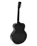 Sigma Acoustic Guitar GJM-1E-MFBK Metallic Flake Black mit Fishman Presys II Tonabnehmer inkl. Gigbag