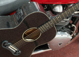 Sigma Acoustic Guitar GJM-1E-MFBK Metallic Flake Black mit Fishman Presys II Tonabnehmer inkl. Gigbag
