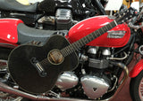 Sigma Acoustic Guitar GJM-1E-MFBK Metallic Flake Black mit Fishman Presys II Tonabnehmer inkl. Gigbag
