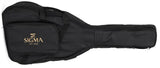 Sigma Acoustic Guitar GJM-1E-MFBK Metallic Flake Black mit Fishman Presys II Tonabnehmer inkl. Gigbag