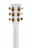 Sigma Acoustic Guitar SG-S000A White Pearl inkl. Softcase (prof. Gigbag) mit L.R. Baggs EAS-VTC Tonabnehmersystem - vollmassiv