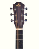 Sigma Acoustic Guitar SG-GSME mit Tonabnehmersystem inkl. Gigbag - Kurzmensur - ideal für unterwegs