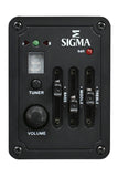Sigma Acoustic Guitar SG-GSME mit Tonabnehmersystem inkl. Gigbag - Kurzmensur - ideal für unterwegs