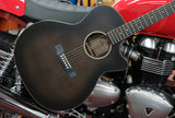 Sigma Acoustic Guitar SG-GTC1STE-OBB Grand OM Cutaway Open Pore Blackburst mit L.R. Baggs VTC Tonabnehmersystem, inkl. Gigbag