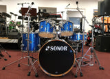 Sonor Drumset Force 3007 Blue Sparkle, Maple Shell, inkl. hochwertiger Hardware 400er Serie - Occ. in Bestzustand