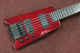 Steinberger E-Bass 5-String Spirit Deluxe Quilted Maple Top Winered Headless Ltd. Edt.