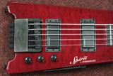 Steinberger E-Bass 5-String Spirit Deluxe Quilted Maple Top Winered Headless Ltd. Edt.