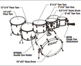 Tama Drumset Superstar Classic Maple Exotic CL72RS-PGGP Gloss Garnet Lacebrak Pine - Shellset