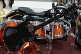 VIC E-Gitarre Cobra in Gibson SG Style, Black Transparent