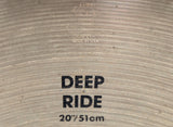 Zildjian Deep Ride 20" hand hammered Vintage Cymbal / Becken, B20 Legierung (80% Kupfer / 20% Zinn)