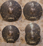 Zildjian S-Serie Dark Cymbalset (Beckensatz) S390, B12 Bronzelegierung