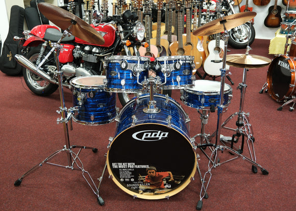 pdp by dw Drumset CX-Series, Blue Pearl, inkl. Centent Sparks B10 Cymbalsatz