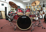 pdp by dw Drumset CX-Series, Red Sparkle, inkl. Centent Sparks B10 Cymbalsatz
