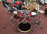 pdp by dw Drumset CX-Series, Red Sparkle, inkl. Centent Sparks B10 Cymbalsatz