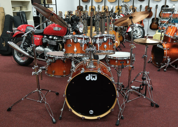 pdp by dw Drumset FX-Series, Tabacco Burst, inkl. Centent Sparks B10 Cymbalsatz