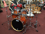 pdp by dw Drumset FX-Series, Tabacco Burst, inkl. Centent Sparks B10 Cymbalsatz