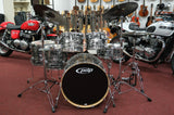 pdp by dw Drumset, Platinum Series, Black Oyster Sparkle, All Maple Shell, inkl. Hardware und Centent Dark Star Cymbals