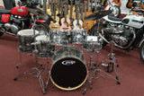 pdp by dw Drumset, Platinum Series, Black Oyster Sparkle, All Maple Shell, inkl. Hardware und Centent Dark Star Cymbals