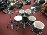 pdp by dw Drumset, Platinum Series, Black Oyster Sparkle, All Maple Shell, inkl. Hardware und Centent Dark Star Cymbals