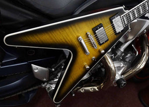 Epiphone by Gibson Electric Guitar Flying V Prophecy Yellow Tiger