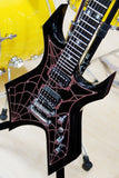B.C. Rich Electric Guitar Warlock Special Edition Metal Web Spider Inlays in Black