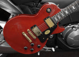 Gibson Electric Guitar Les Paul Studio Gold Millenium in Rot transparent inklusive Koffer