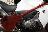 Gibson Electric Guitar Les Paul Studio Gold Millenium in Rot transparent inklusive Koffer