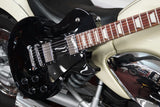 Gibson Electric Guitar Les Paul Studio Chrom in Ebony inkl. prof. Gigbag