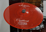 Centent Cymbalset Whisper Low Volume in Rot, kompletter Satz mit 14" HH, 16", 18", 20"