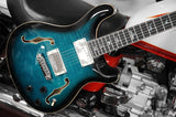 PRS Paul Reed Smith SE Hollowbody II Piezo in Peacock Blue Burst inkl. Koffer