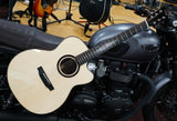 Duke Acoustic Guitar Grand Auditorium GA-PF-Cut mit Tonabnehmer (Pickup) und Cutaway