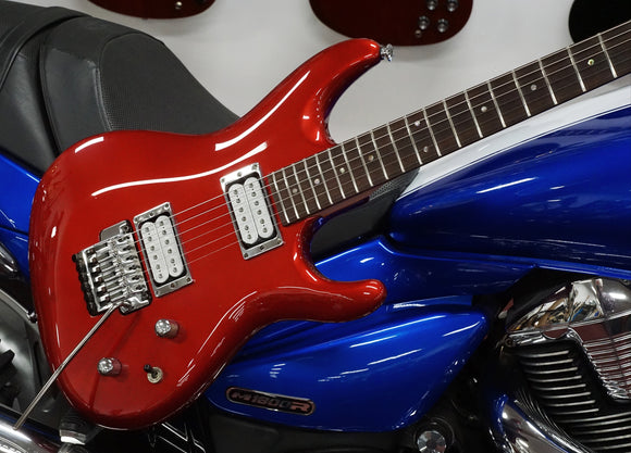 Ibanez Electric Guitar JS1200CA Prestige Joe Satriani in Candy Apple Red Metallic inkl. Koffer