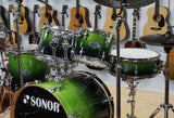 Sonor Drumset Essential Force in Emerald Green Burst, Birch Shells (Birkenholzkessel), inkl. Hardwaresatz - Occasion