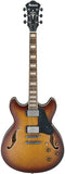Ibanez Electric Guitar ASV73-VLL Semi Hollow Body in Violin Burst Satin