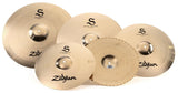 Zildjian S-Serie Cymbalset (Beckensatz) S390, B12 Bronzelegierung