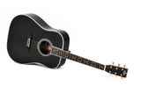 Sigma Acoustic Guitar DT-42 Nashville Ebony (Schwarz) inkl. Gigbag mit Fishman Tonabnehmer